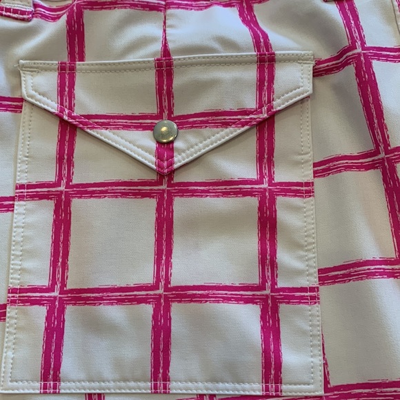 Jofit Athletic Skirt with shorts underneath, White & Pink Skort, 6 - Picture 9 of 12